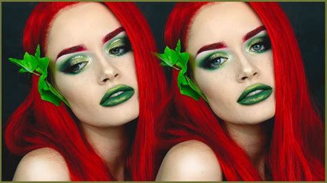 Glam Poison Ivy Halloween Makeup Ashtoberfest Day 2031 Atleeeey