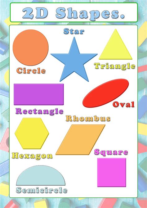 2d Shapes Poster A2 Tiger Moon