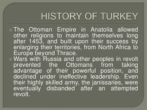 History of turkey