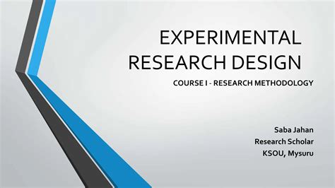 Experimental Research Designpptx