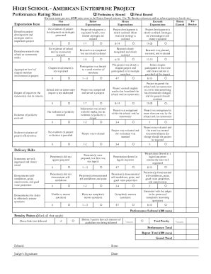 Fillable Online American Enterprise Project Fife High School FBLA Fax