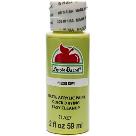 Apple Barrel Acrylic Craft Paint Matte Finish Kiwi 2 Fl Oz