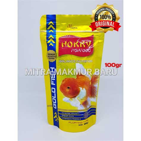 Jual Pelet Ikan Mas Koki Comet Tetra Guppy Oscar Hokky Fish Food Gold