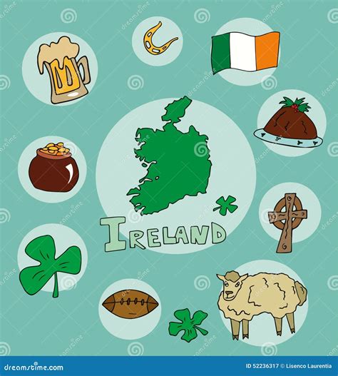 El Sistema Del Perfil Nacional De La Irlanda Ilustraci N Del Vector