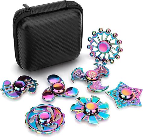 Cool Fidget Pack Toys Set Novelty Fidgets Spinners Rainwbow Finger