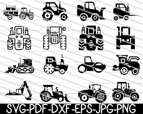 Tractor Svg Bundle Tractor Svg Farm Tractor Svg Farming Etsy