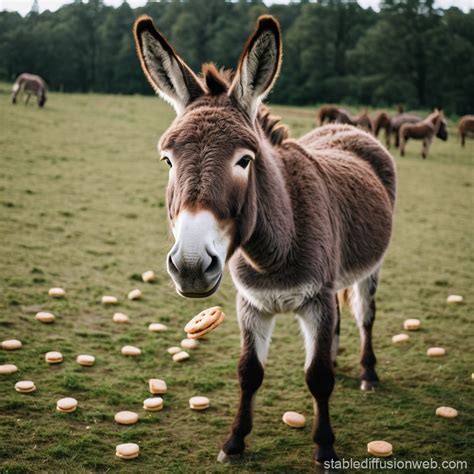 Donkey Eating Biscuits Stable Diffusion Online