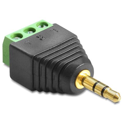 Delock Adapter Stereo Jack Male 3 5 Mm A Terminal Block