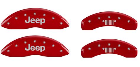 Mgp Caliper Covers Front Jeep Logo Covers With Grill Logo Rear Brake