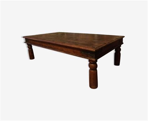 Table Basse Bois De Sheesham Massif Emberizaone Fr