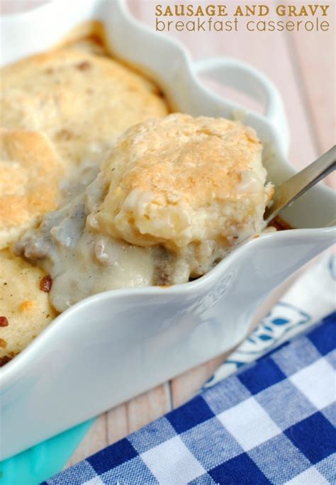 Christmas Morning Sausage And Gravy Breakfast Casserole