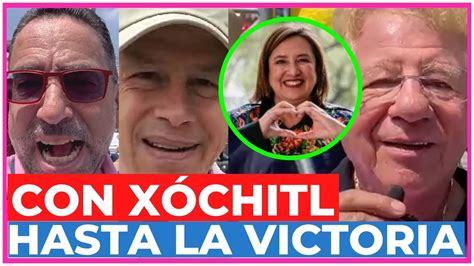 ALAZRAKI JAVIER LOZANO y CLAUDIO X GONZÁLEZ ACOMPAÑAN a XÓCHITL en el