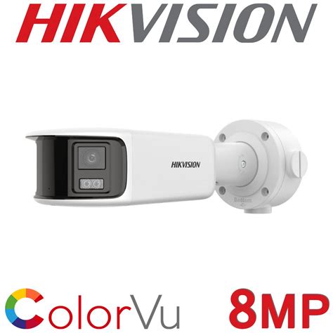 Hikvision DS 2CD2T87G2P LSU SL 8MP 4K ColorVu AcuSense Panoramic Strobe