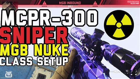 SNIPER MGB NUKE With The POLYATOMIC MCPR 300 Class Setup Modern