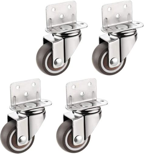 4 X Ruedas Giratorias De Goma Ruedas Para Muebles Rueda Pivotantes