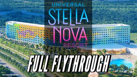 Universal Orlando Resort Stella Nova Resort Animated Fly Through YouTube