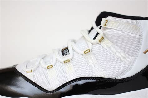 Air Jordan 11 DMP "Gold Eyelet" Sample on eBay - SneakerNews.com