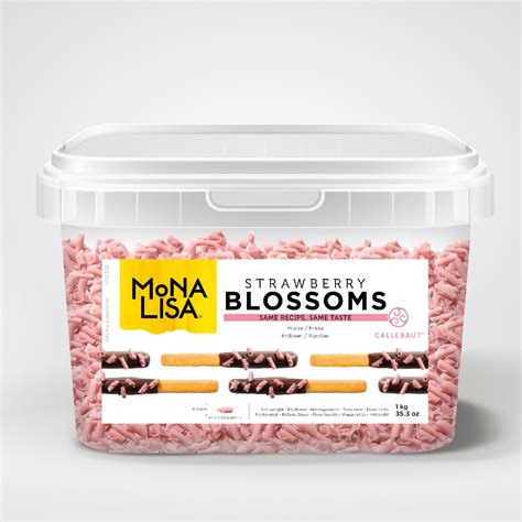 Blossoms Sabor Morango Raspas De Chocolate Mona Lisa Kg Callebaut