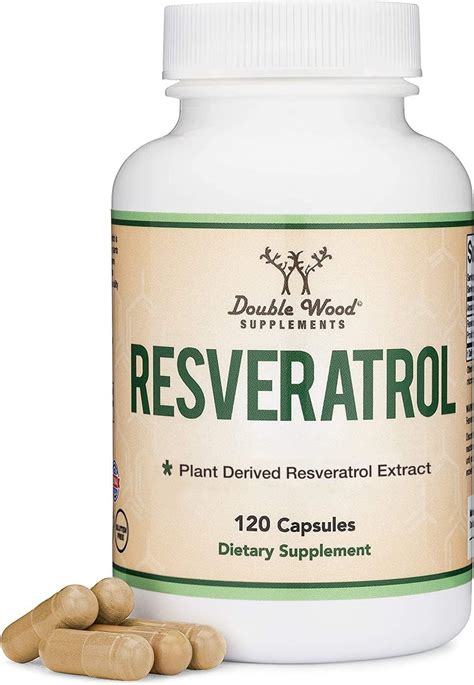 Amazon Resveratrol Supplement 500mg Per Serving 120 Capsules