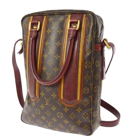 Louis Vuitton Limited Edition Mono Red Men S Top Handle Travel Tote Shoulder Bag At 1stdibs