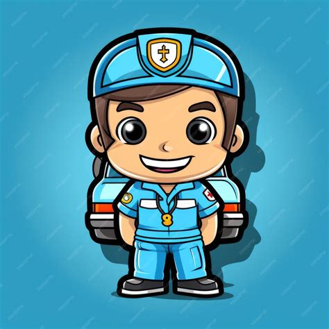 Premium Ai Image Paramedic Mascot For A Company Logo Generative Ai