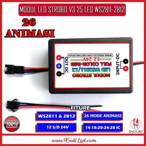 Jual Modul Strobo V3 Ws2811 Dan Ws2812 25 Mode 20 IC Kota Bekasi