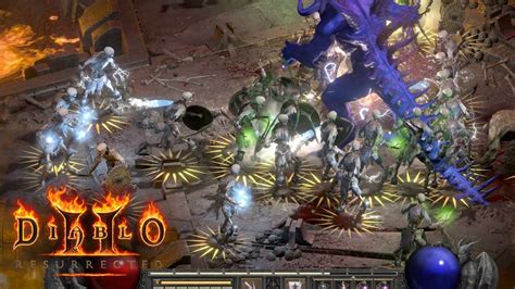 디아블로2 레저렉티드 90레벨 조폭네크 사냥영상 Diablo 2 Resurrected Summoner Necromancer