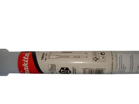 Cincel Plano Makita D 16879 Encastre Hexagonal 17mm Ancho 19mm X Largo