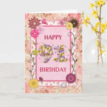 A craftlook 91st birthday card | Zazzle