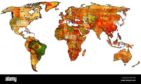 Contorno Del Mapa De Brasil Imágenes Recortadas De Stock Alamy