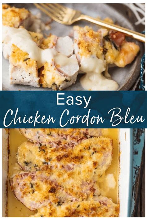 Easy Chicken Cordon Bleu Recipe The Cookie Rookie® Chicken Cordon