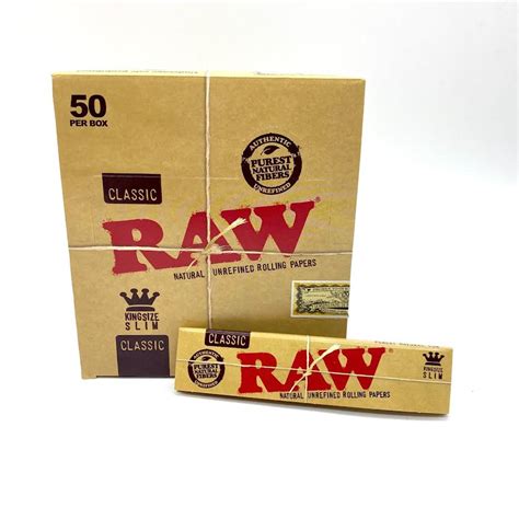 Raw King Size Slim Classic 50 In Box Dubcharge