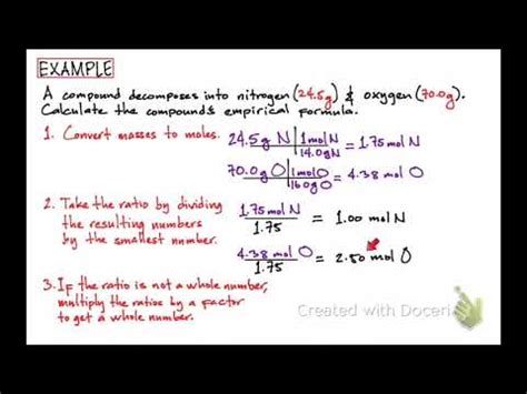 Chapter Empirical Vs Molecular Formula Youtube