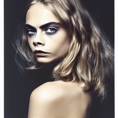 Krea Ai Photo Of A Gorgeous Year Old Cara Delevingne