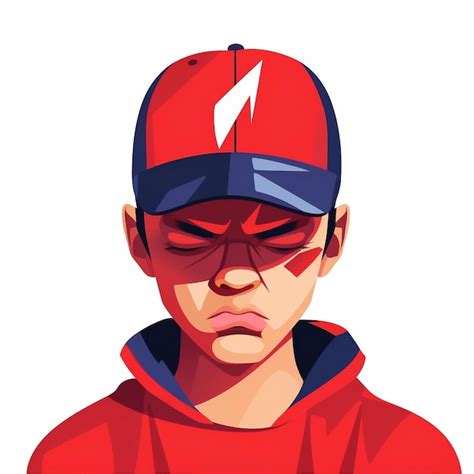 Premium Ai Image Angry Boy With Cap