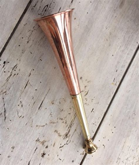 1920s Copper Fox Hunting Horn In Copper And Brass