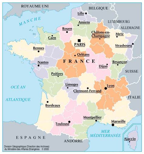 Carte Villes Principales De France Altoservices