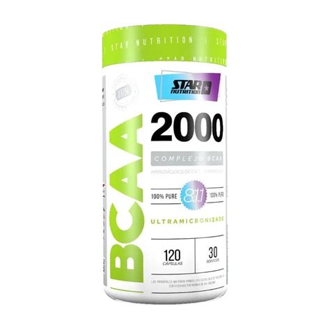 Bcaa 2000 Star Nutrition Aminoácido Bcaa DeMusculos