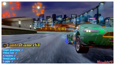 Cars The Video Game Nigel Gearsley Battle Race Skate Jack