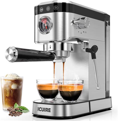 Icuire Espresso Machine With Milk Frother Review Espresso Knowledge Hq