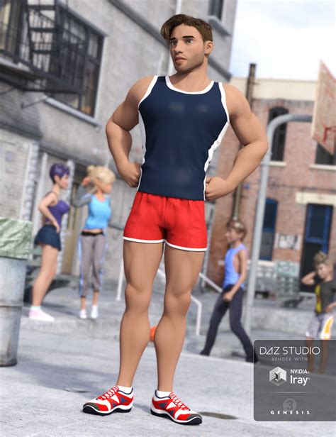 Run With It Outfit For Genesis 3 Male S Daz 3d