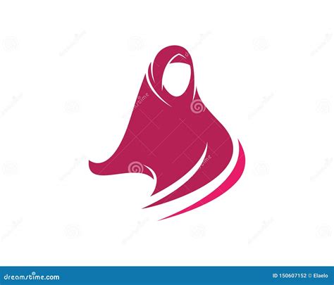 Ilustra O Do Vetor Do Hijab De Muslimah Ilustra O Do Vetor