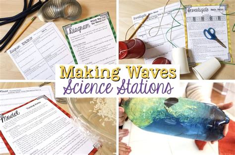 Making Waves Sound Wave Properties Fourth Grade Science Stations