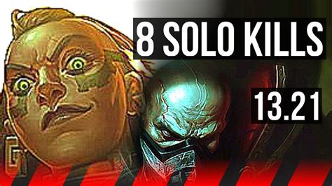 Illaoi Vs Urgot Top 8 Solo Kills Godlike Comeback 300 Games