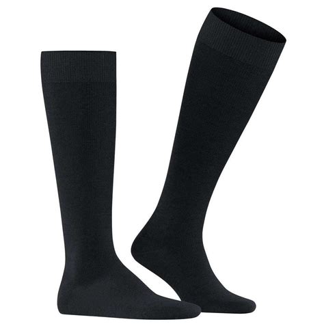 Falke Black Energizing Wool Knee High Socks The Socks Emporium