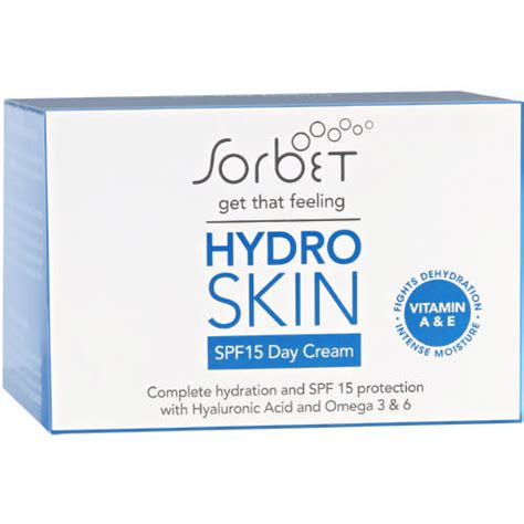 Sorbet Hydro Skin Spf15 Day Cream 50ml Clicks