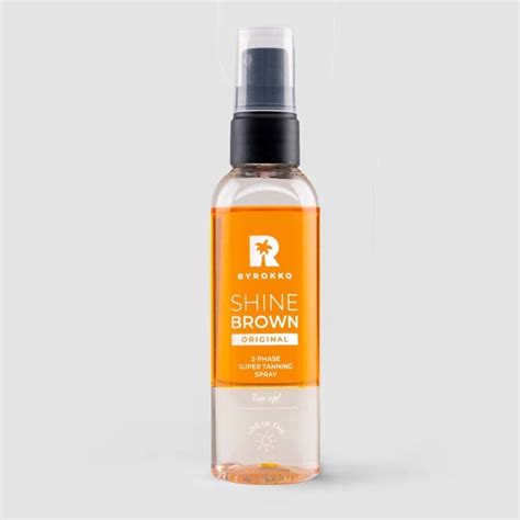 Shine Brown Two Phase Super Tanning Spray Byrokko Spray Bronzeador