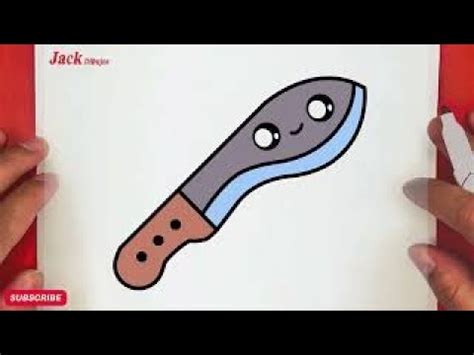 Como Dibujar Un Lindo Machete Paso A Paso Jack Dibujos