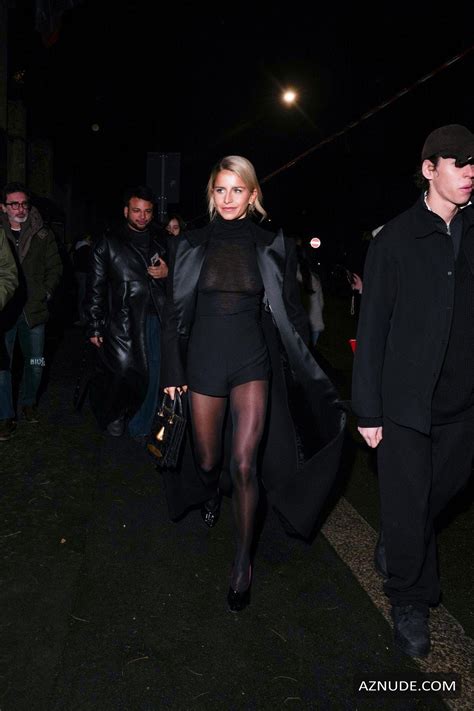 Caroline Daur Sexy Flashes Her Hot Tits At Tods Event In Milan AZNude