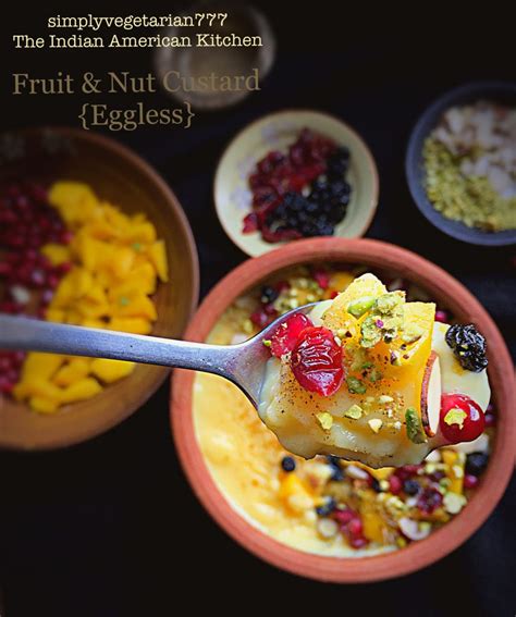 Fruit & Nuts Custard - Holi Dessert. Eggless Easy and Colorful Dessert ...